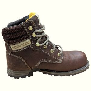 Caterpillar Women's 8 1/2 W Paisley 6" Tawny Industrial Steel Toe Work Boots